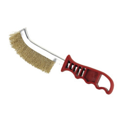 CEPILLO ACERO LATONADO M/PLASTICO