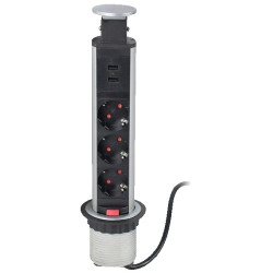 TORRE OCULTA 3 TOMAS 2 PUERTOS USB