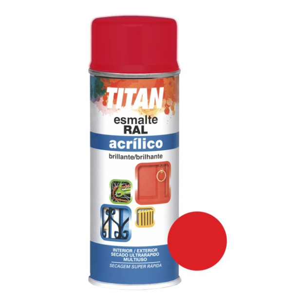 SPRAY ESM. ACRILICO ROJO RAL3020 400ML
