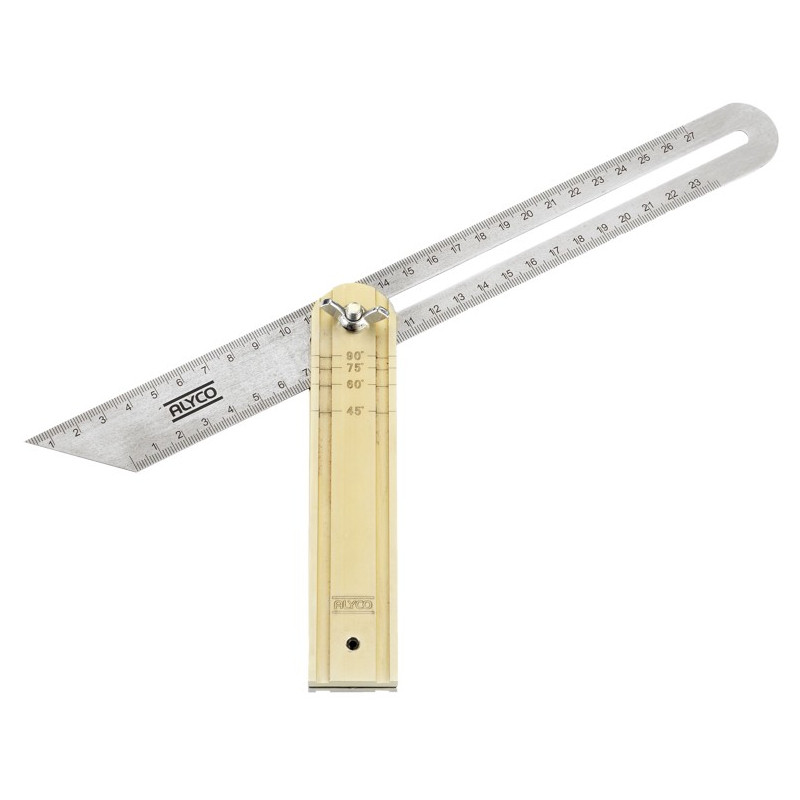 FALSA ESCUADRA ACERO INOX. M/ALUM. 250M