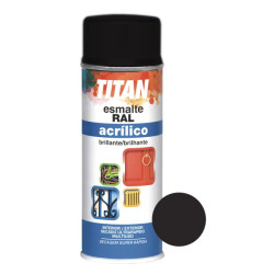 SPRAY ESM.ACRILICO MATE NEGRO RAL9005 400ML