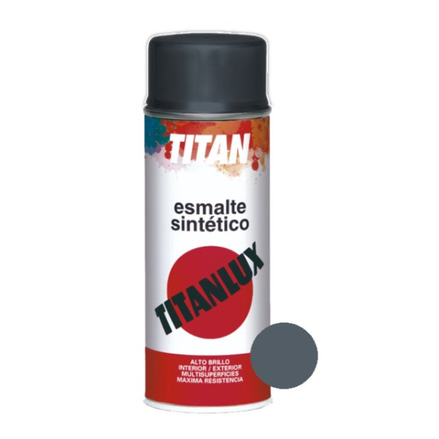 SPRAY TITAN ESM.GRIS MEDIO 0549 400ML.(DESCAT.)