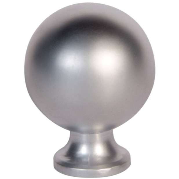 POMO ZAMAK DIAM.25 NIQUEL CEPILLADO T-5317