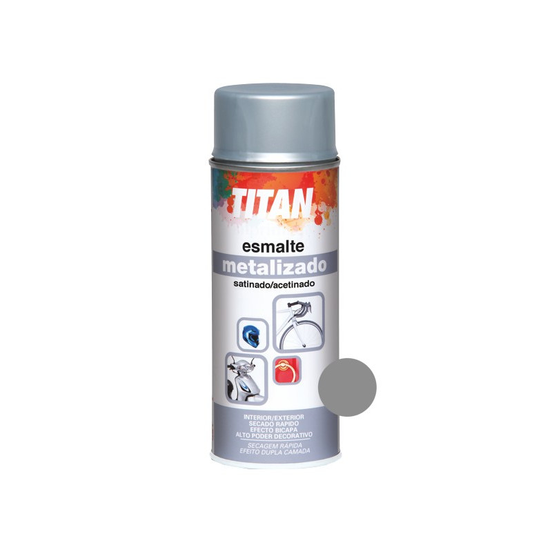 SPRAY TITAN ESM MET.PLATA 0601 400ML (DESCAT.)