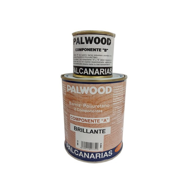 BARNIZ PALWOOD POLIUR. 2C. BRILLANTE 450ml.