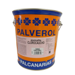 PINTURA PALVEROL CLOROC. GRIS OSCURO 4Lts.