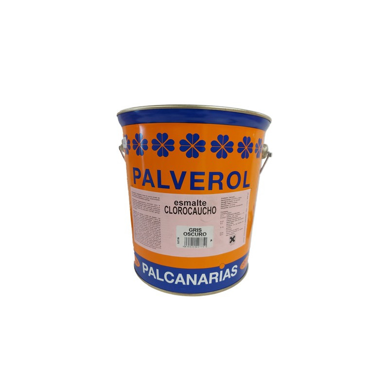PINTURA PALVEROL CLOROC. GRIS OSCURO 4Lts.