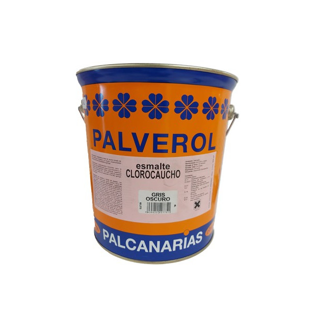 PINTURA PALVEROL CLOROC. GRIS OSCURO 4Lts.