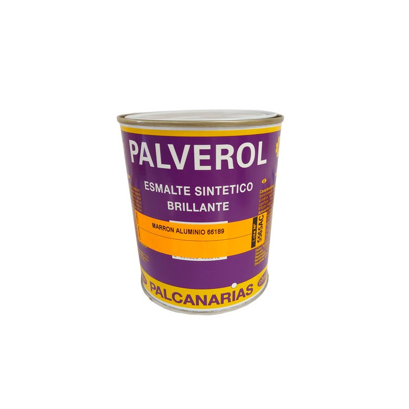 PINTURA PALVEROL ALUM. MARRON BRILL. 750ML