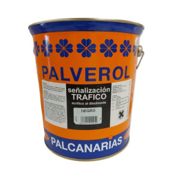 PINTURA PALVE. SEÑALIZA. TRAFICO NEGRO 15LTS.