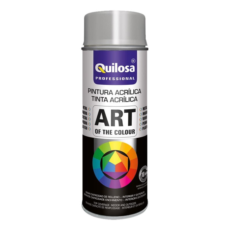 SPRAY ACRILICO GRIS PLATA RAL7001 400ML