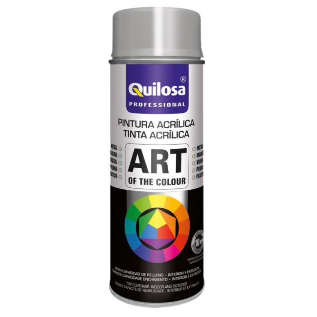 SPRAY ACRILICO GRIS PLATA RAL7001 400ML