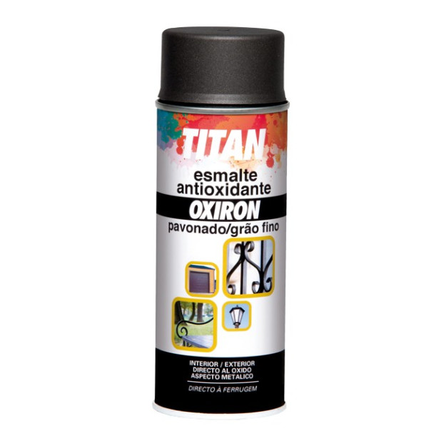 SPRAY TITAN OXIRON PAVONADO NEGRO 400ML (DESCAT.)