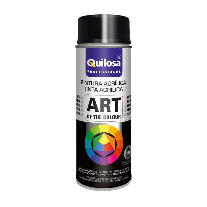 SPRAY ACRILICO NEGRO BRILLAN. RAL9005 400ML