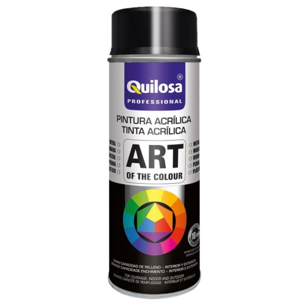 SPRAY ACRILICO NEGRO BRILLAN. RAL9005 400ML