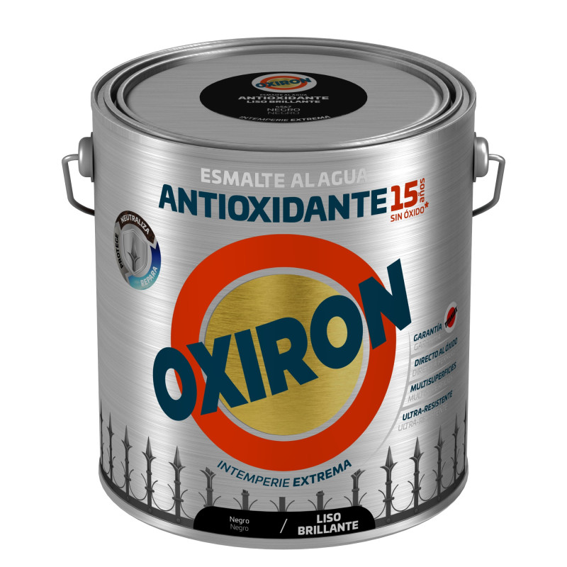 OXIRON AL AGUA LISO BRILLANTE NEGRO 4L