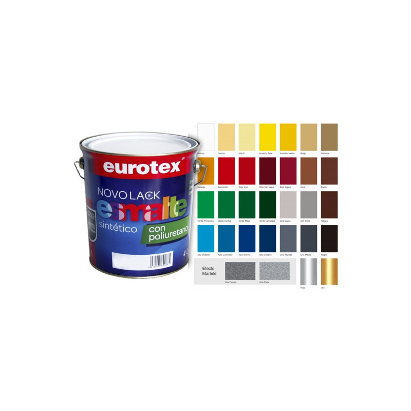 NOVOLACK ESMALTE SINTETICO MATE NEGRO 4LTS