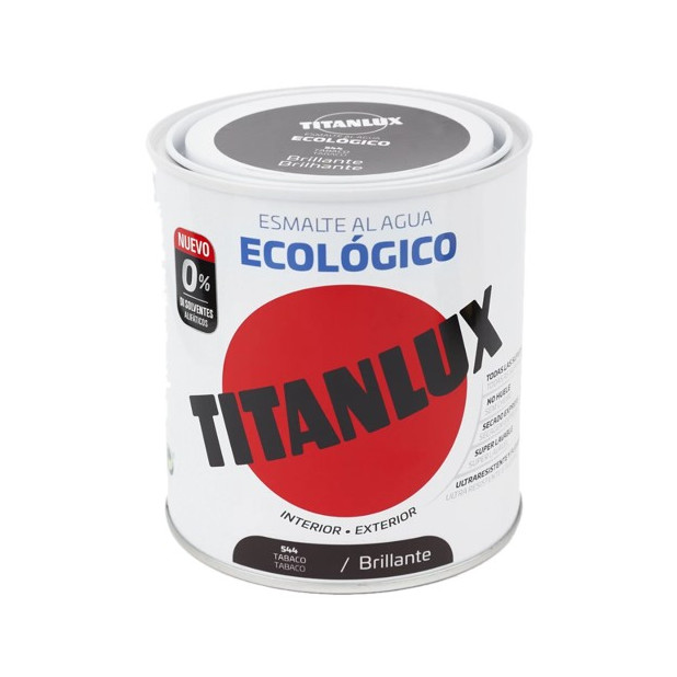TITANLUX ESMALTE AL AGUA  BRILLANTE TABACO 2,5LTS