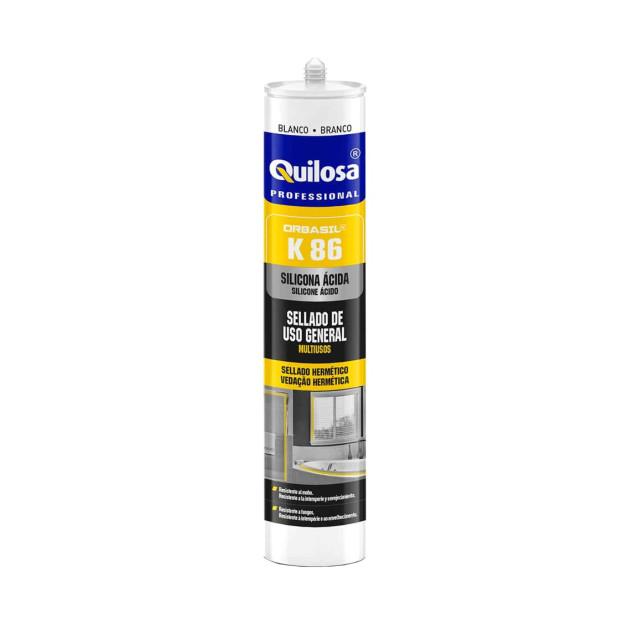 SILICONA ACIDA K86 BLANCO 300ML