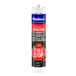 MASILLA REFRACTARIO FIRE STOP NEGRO 300ML