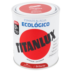 TITANLUX ESMALTE AL AGUA BRILLANTE ROJO CHINA 750ML