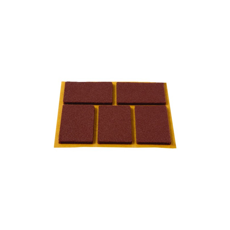 DESLIZADORES MARRON 5 RECTANGULO 28x44MM