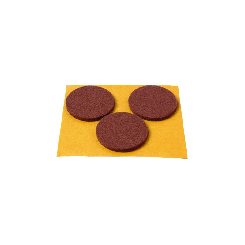 DESLIZADORES MARRON ADHESIVO 3 DISCOS 42MM