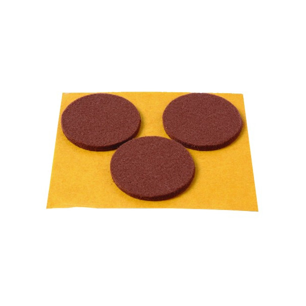 DESLIZADORES MARRON ADHESIVO 3 DISCOS 42MM