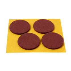 DESLIZADORES MARRON ADHESIVO 4 DISCOS 38MM