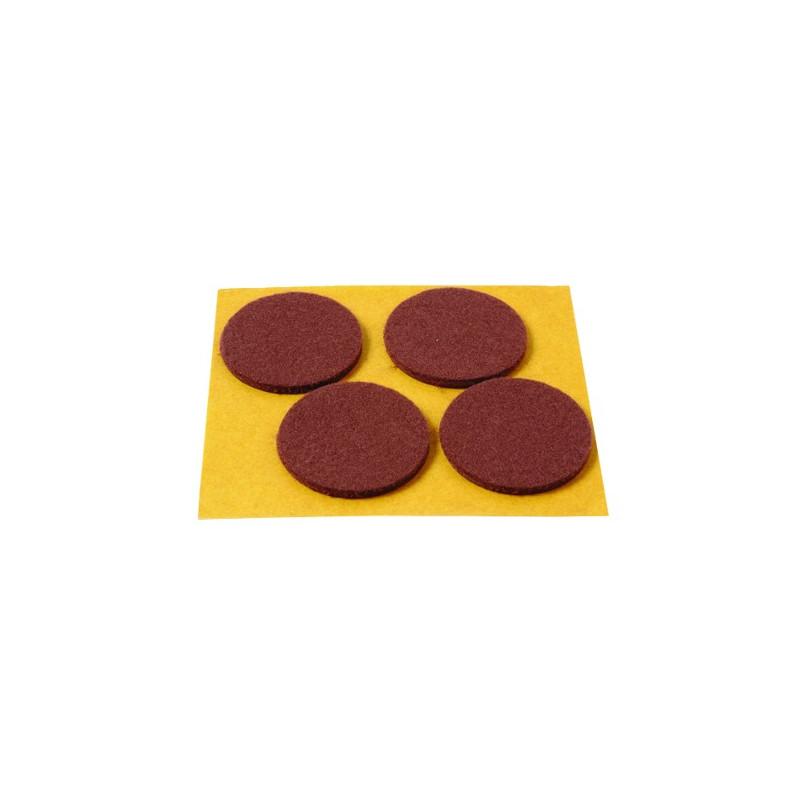 DESLIZADORES MARRON ADHESIVO 4 DISCOS 38MM