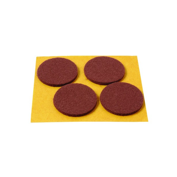 DESLIZADORES MARRON ADHESIVO 4 DISCOS 38MM