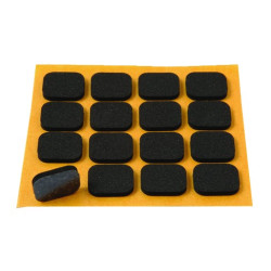ANTIDESLIZANTE CAUCHO 16 RECTANGULOS 16x20MM NEGRO