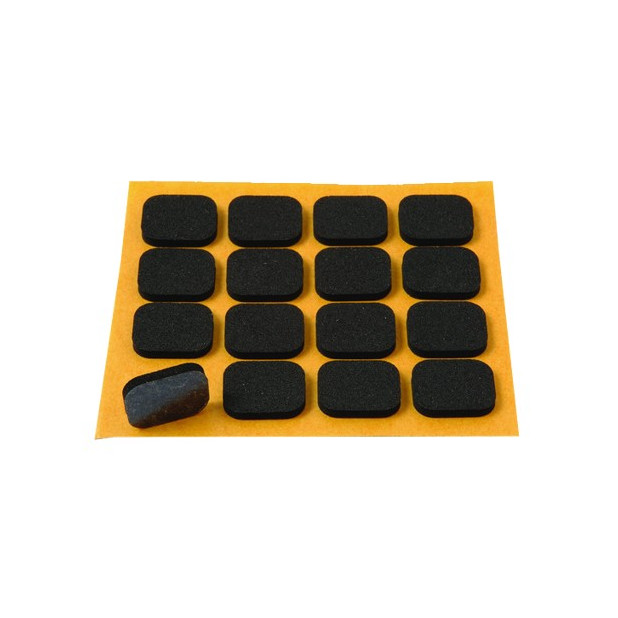 ANTIDESLIZANTE CAUCHO 16 RECTANGULOS 16x20MM NEGRO