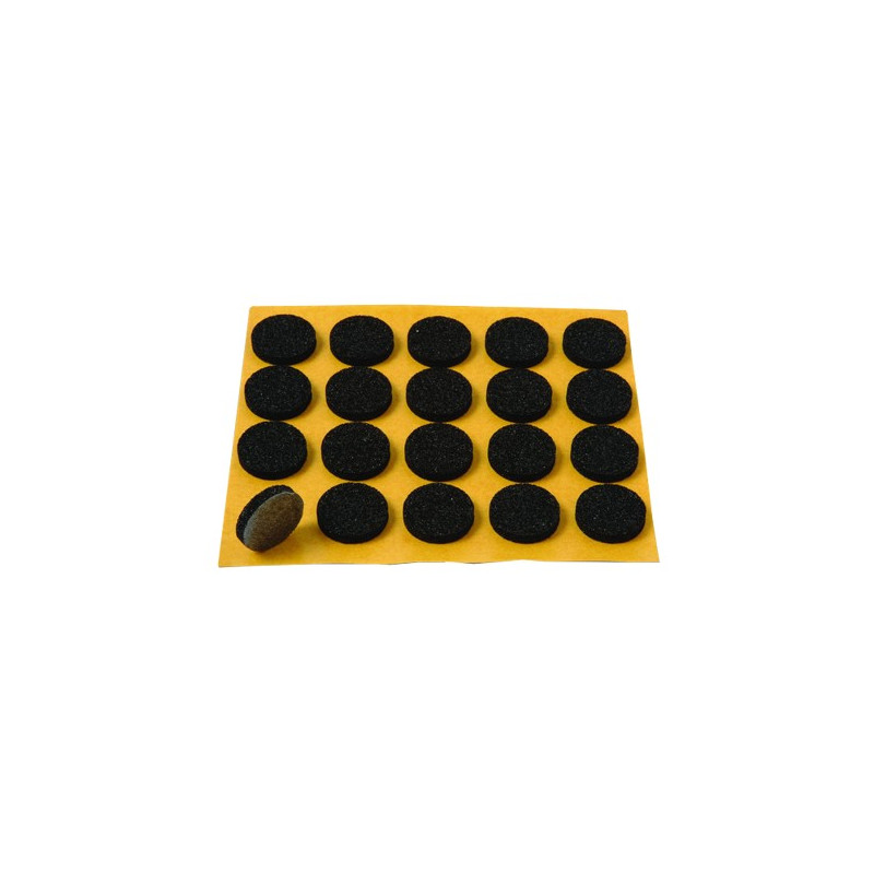 ANTIDESLIZANTE CAUCHO 20 DISCOS 16MM NEGRO