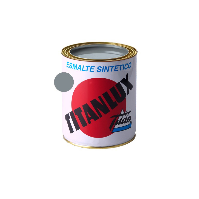 TITANLUX ESMALTE SINTETICO GRIS ACERO 375ML (DESCAT)