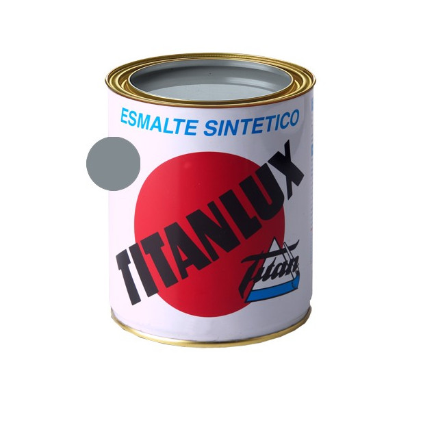 TITANLUX ESMALTE SINTETICO GRIS ACERO 375ML (DESCAT)