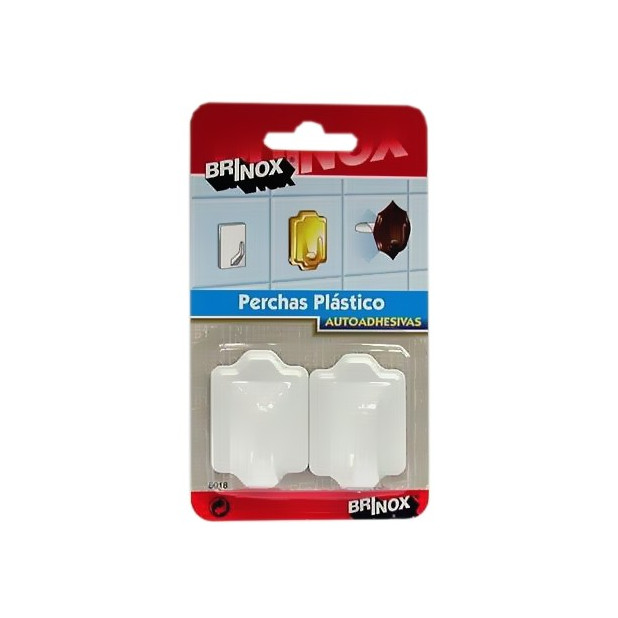 PERCHA MEDIANA PLASTICO BLANCO 2UND