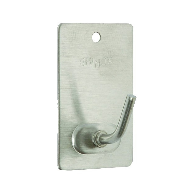 PERCHA MEDIANA ADHESIVA INOX 3UND