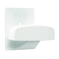 PERCHA GRANDE INOX ADHESIVA BLANCO 2UND