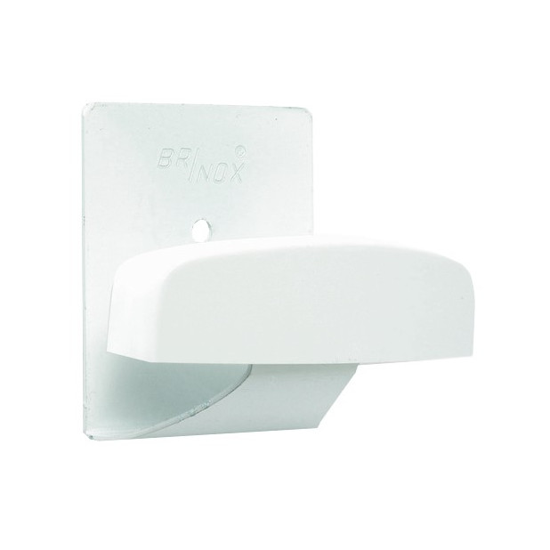 PERCHA GRANDE INOX ADHESIVA BLANCO 2UND