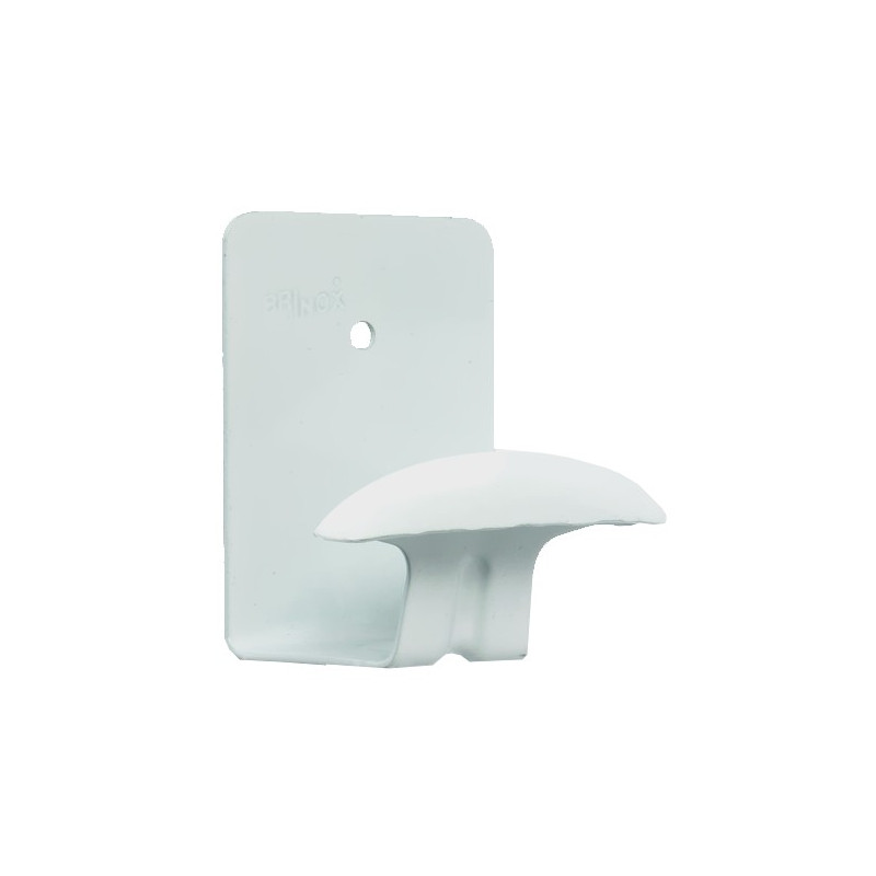 PERCHA ACERO ADHESIVA BLANCO 2UND