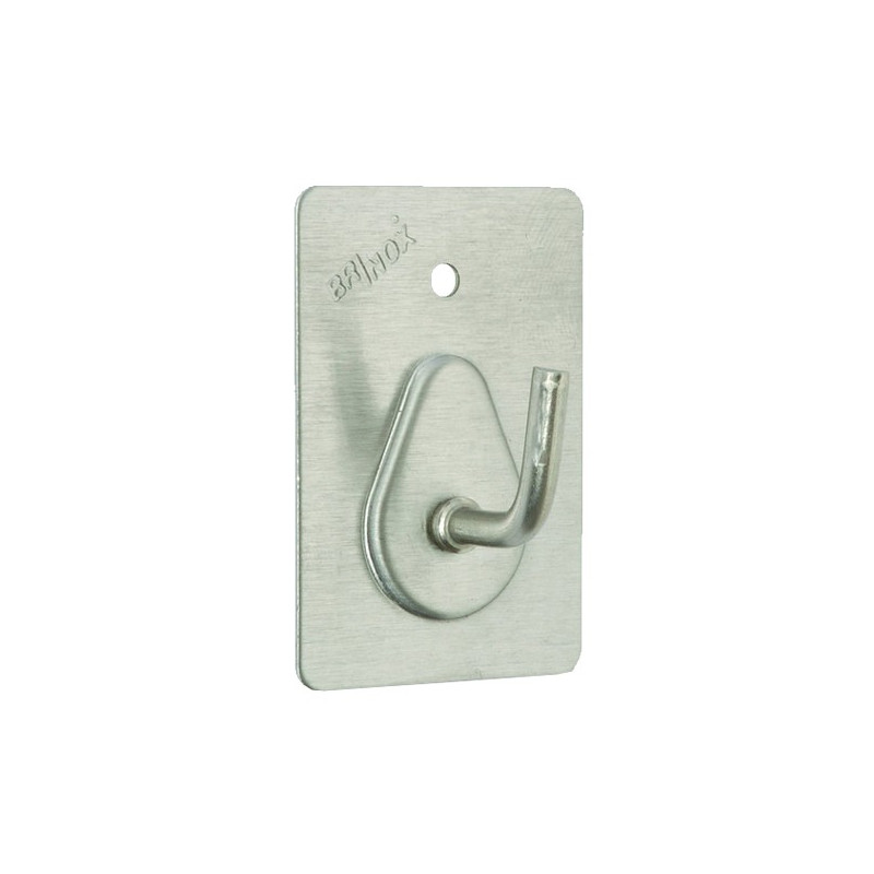 PERCHA GANCHO GRANDE ADHE. INOXIDABLE 2UND