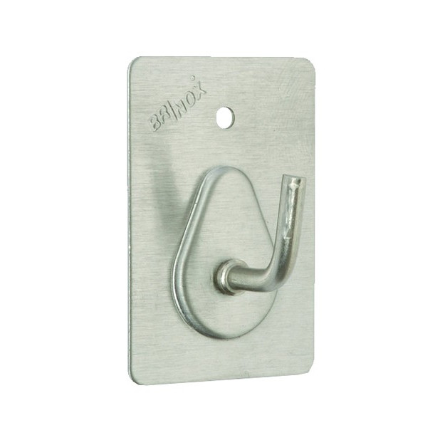 PERCHA GANCHO GRANDE ADHE. INOXIDABLE 2UND