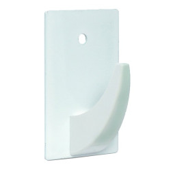 PERCHA ADH COLMILLO INOX BLANCO 2UND