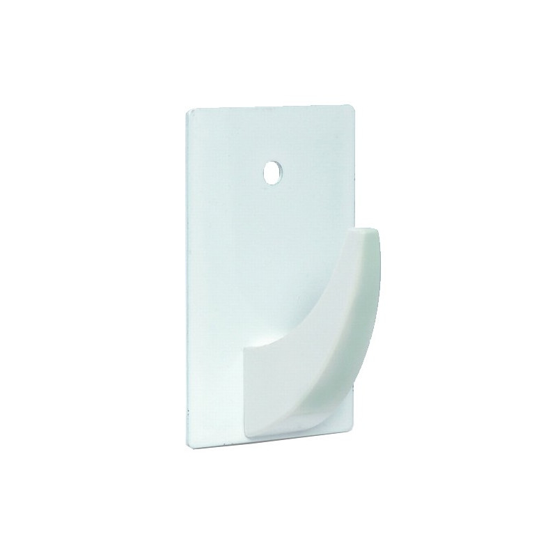 PERCHA ADH COLMILLO INOX BLANCO 2UND