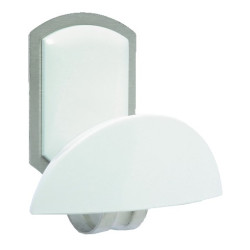 PERCHA MEDIA LUNA ADH C/TORNILLOS BLANCA