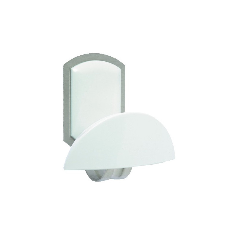PERCHA MEDIA LUNA ADH C/TORNILLOS BLANCA