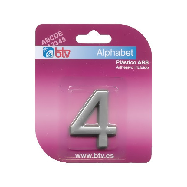 NUMERO 4 ABS PLATA