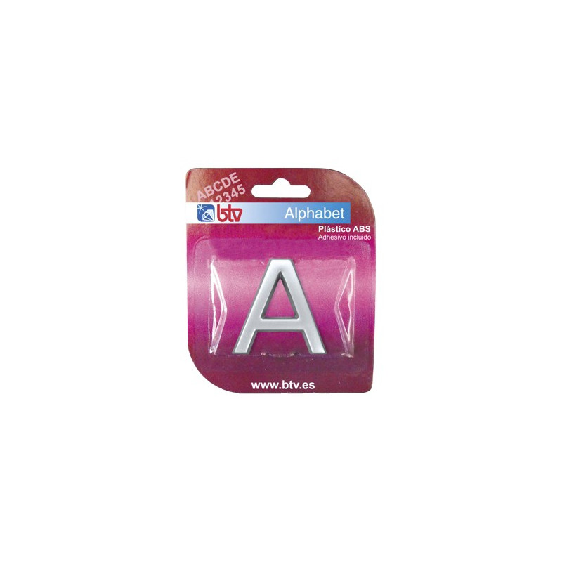 LETRA "A" ABS PLATA