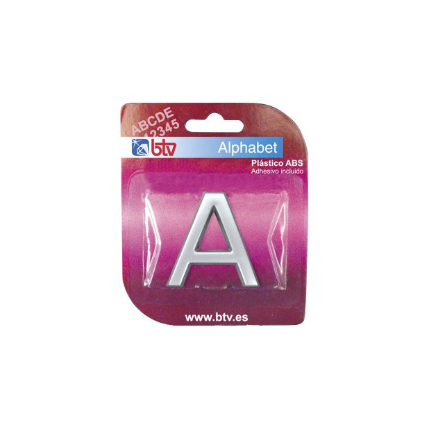 LETRA "A" ABS PLATA